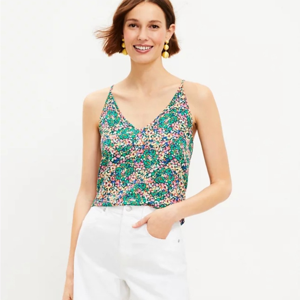 LOFT Floral Double V Cami